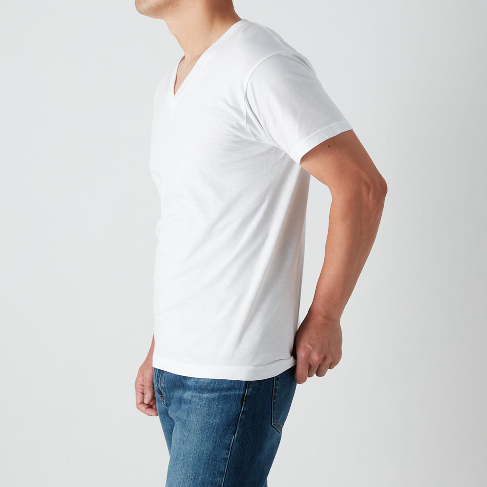 男性純綿Tシャツ半袖で通気性が良く夏に適している