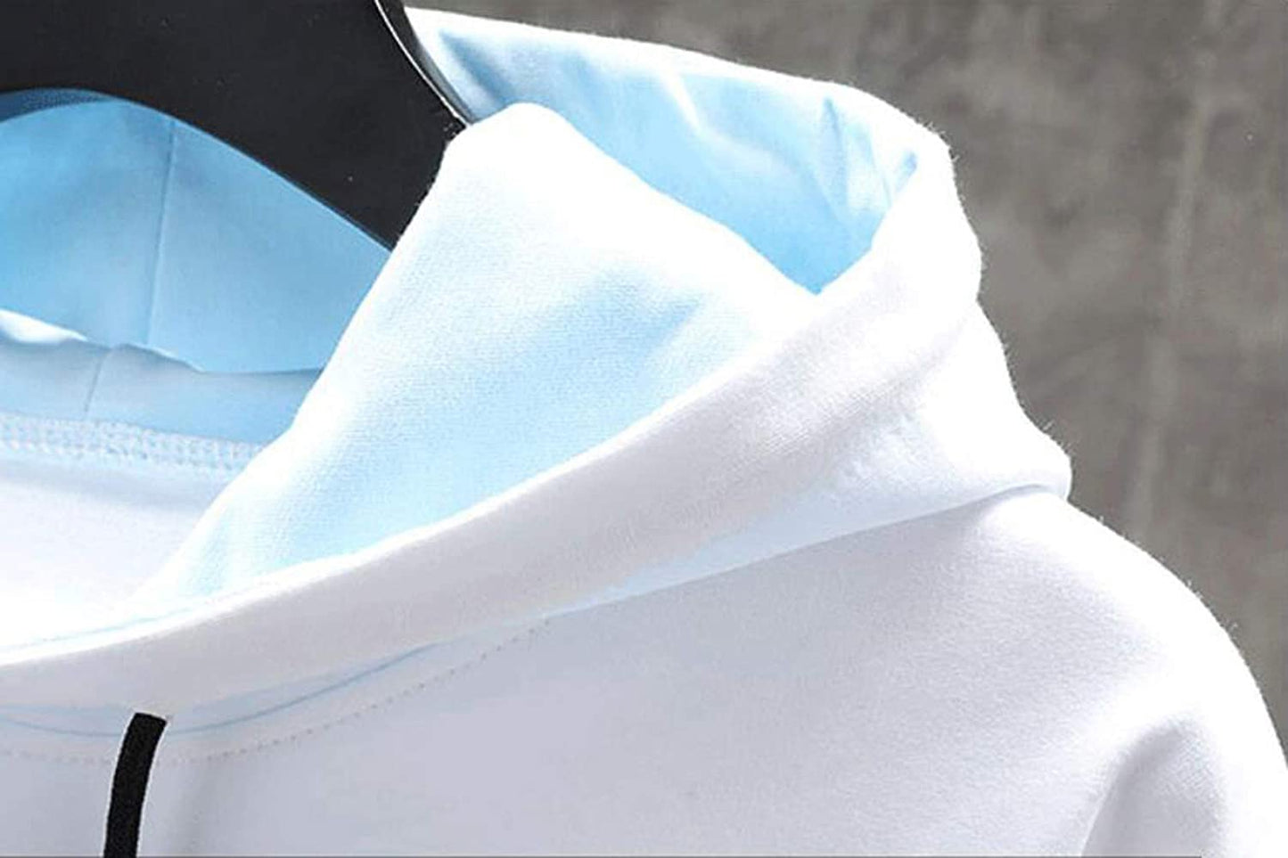 メンズ7分袖半袖Tシャツ夏は薄手のゆったりフード付きのスタイリッシュなビッグサイズ