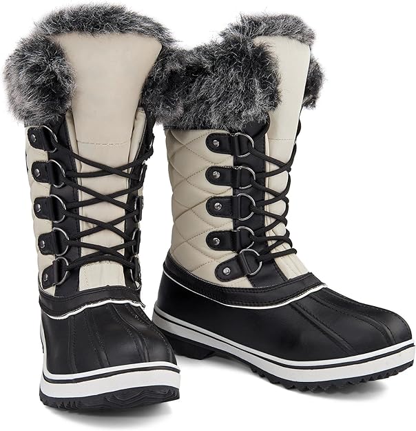 防水冬靴スノーブーツレディース防寒靴裏起毛雪遊び冬靴滑り止め保温防風靴サイズ22-26 cm